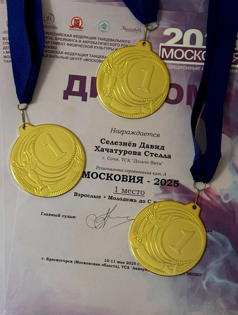 Кубки и дипломы воспитанников школы «Дольче Вита», Сочи